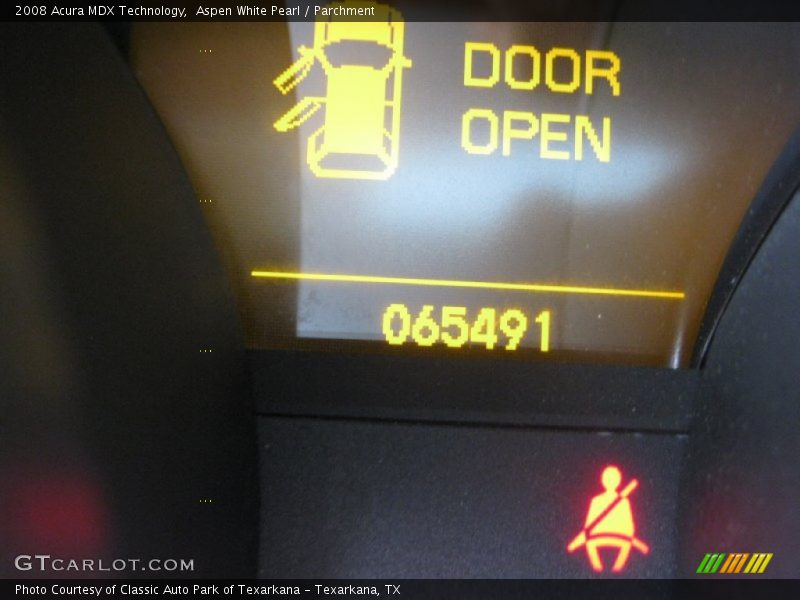 Aspen White Pearl / Parchment 2008 Acura MDX Technology
