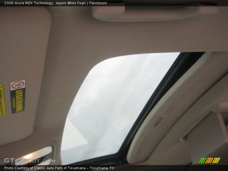 Aspen White Pearl / Parchment 2008 Acura MDX Technology