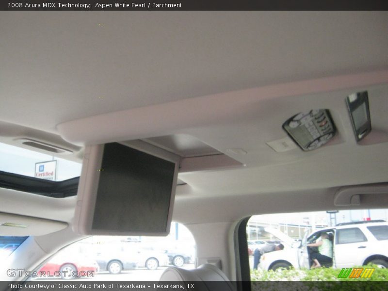 Aspen White Pearl / Parchment 2008 Acura MDX Technology