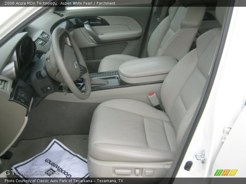 Aspen White Pearl / Parchment 2008 Acura MDX Technology