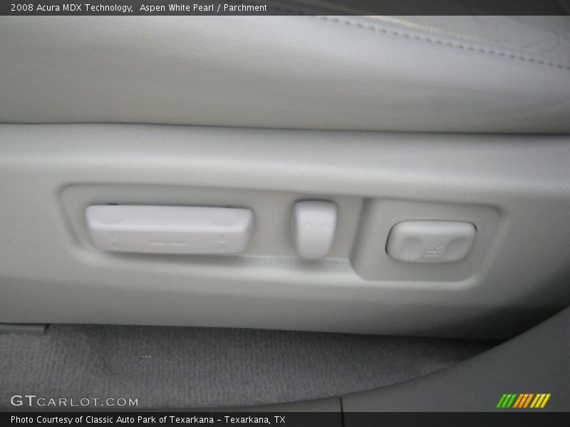 Aspen White Pearl / Parchment 2008 Acura MDX Technology