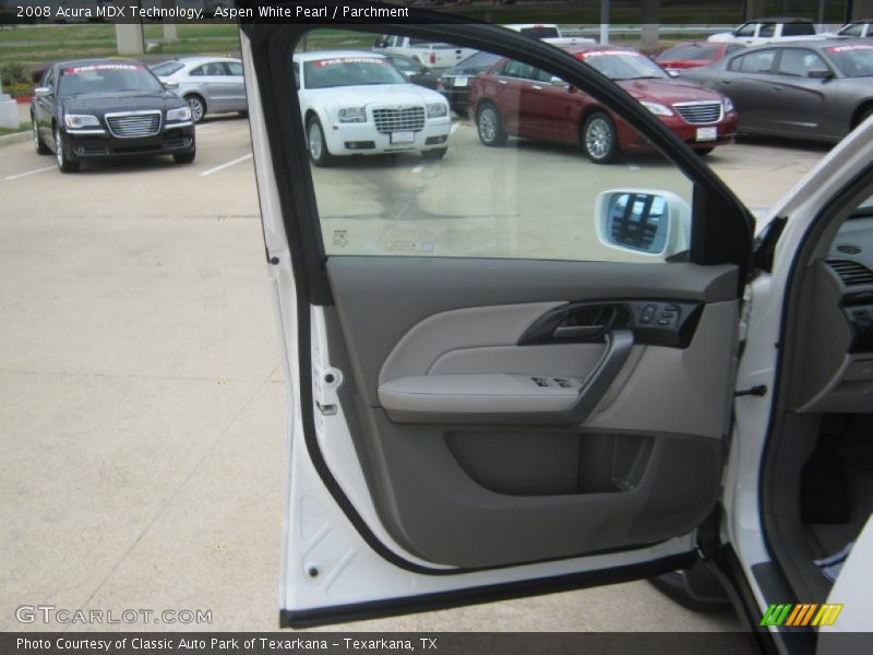 Aspen White Pearl / Parchment 2008 Acura MDX Technology