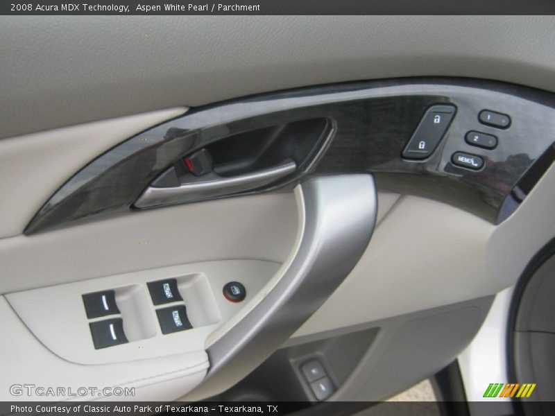 Aspen White Pearl / Parchment 2008 Acura MDX Technology