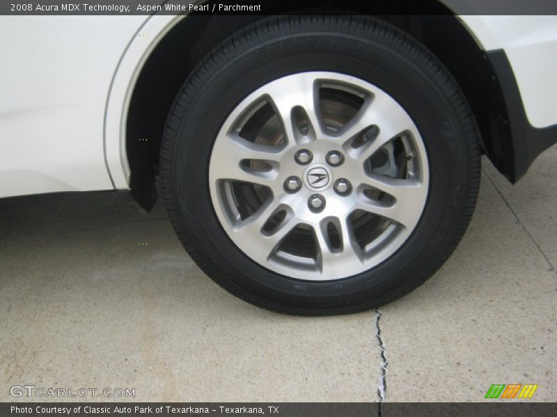 Aspen White Pearl / Parchment 2008 Acura MDX Technology