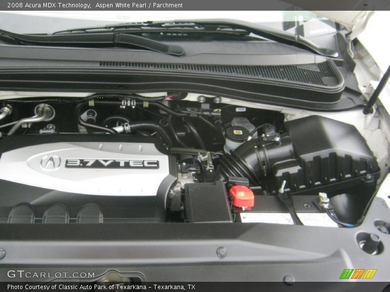 Aspen White Pearl / Parchment 2008 Acura MDX Technology