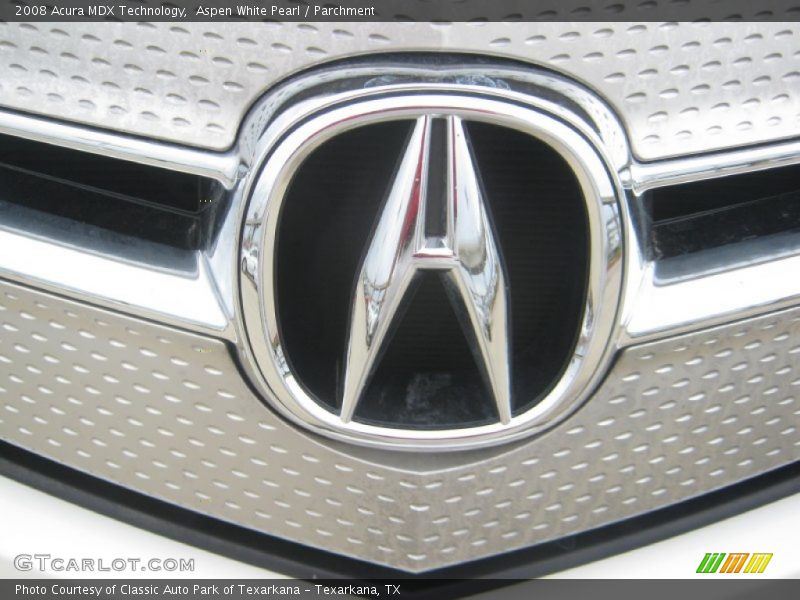 Aspen White Pearl / Parchment 2008 Acura MDX Technology