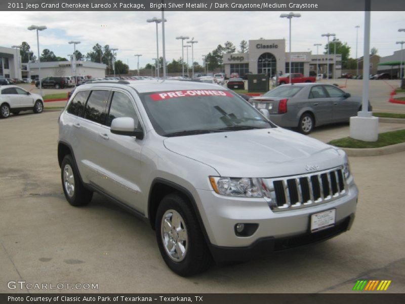 Bright Silver Metallic / Dark Graystone/Medium Graystone 2011 Jeep Grand Cherokee Laredo X Package