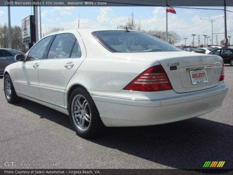 Alabaster White / Stone 2005 Mercedes-Benz S 430 Sedan