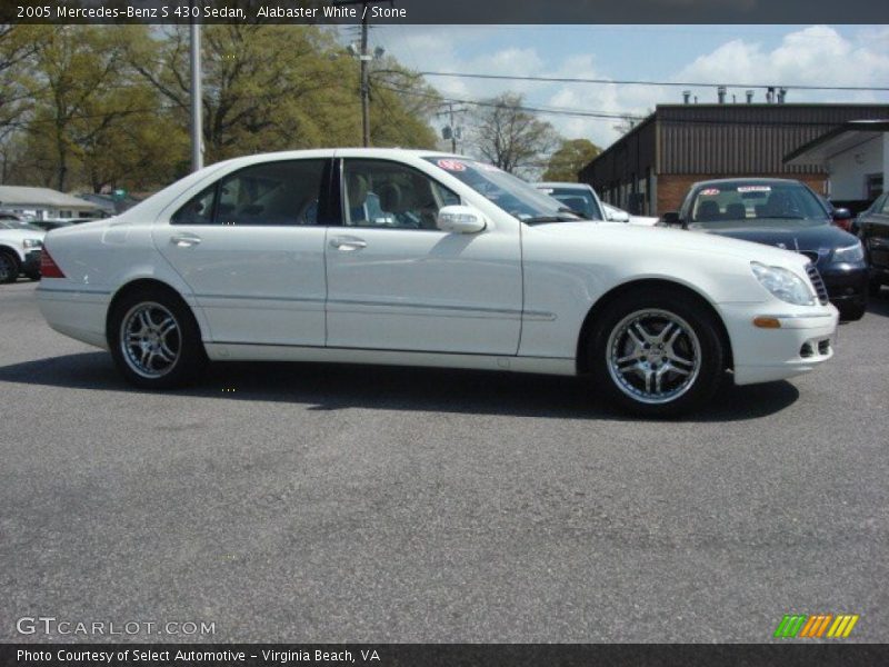 Alabaster White / Stone 2005 Mercedes-Benz S 430 Sedan