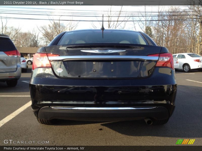 Black / Black/Light Frost Beige 2011 Chrysler 200 LX