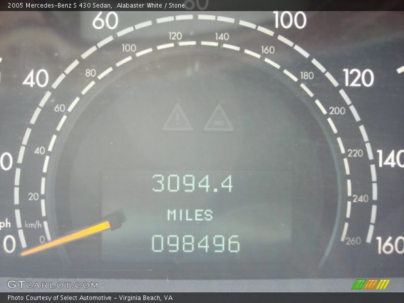 Alabaster White / Stone 2005 Mercedes-Benz S 430 Sedan