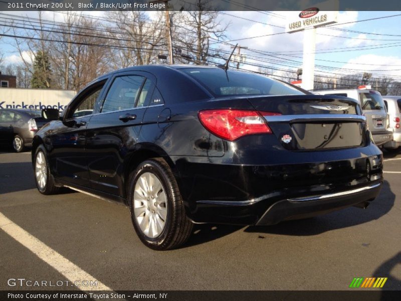 Black / Black/Light Frost Beige 2011 Chrysler 200 LX