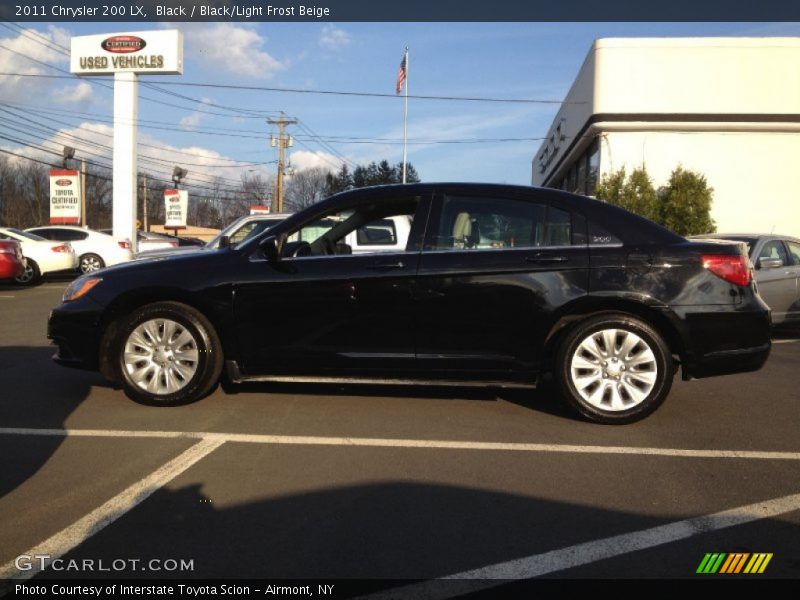 Black / Black/Light Frost Beige 2011 Chrysler 200 LX