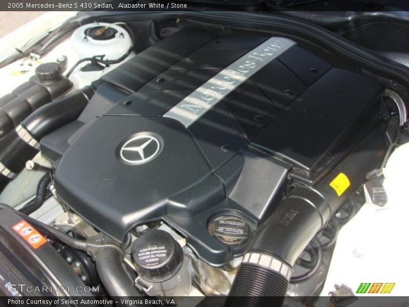 Alabaster White / Stone 2005 Mercedes-Benz S 430 Sedan