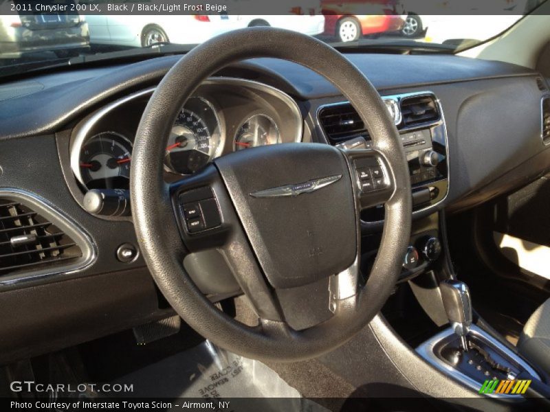 Black / Black/Light Frost Beige 2011 Chrysler 200 LX
