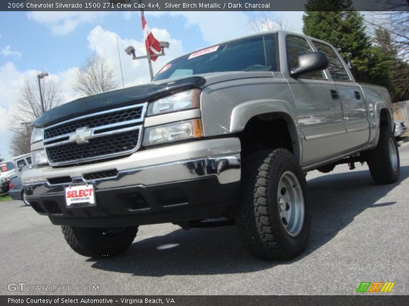 Silver Birch Metallic / Dark Charcoal 2006 Chevrolet Silverado 1500 Z71 Crew Cab 4x4