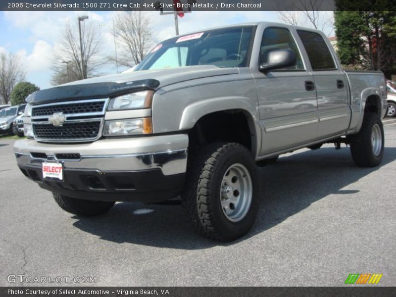 Silver Birch Metallic / Dark Charcoal 2006 Chevrolet Silverado 1500 Z71 Crew Cab 4x4