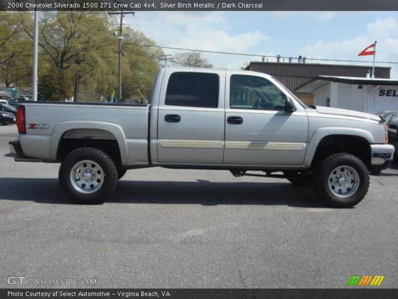 Silver Birch Metallic / Dark Charcoal 2006 Chevrolet Silverado 1500 Z71 Crew Cab 4x4