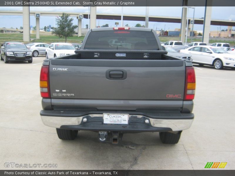 Storm Gray Metallic / Graphite 2001 GMC Sierra 2500HD SL Extended Cab
