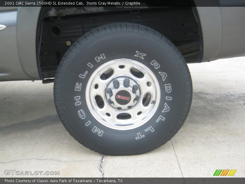 Storm Gray Metallic / Graphite 2001 GMC Sierra 2500HD SL Extended Cab