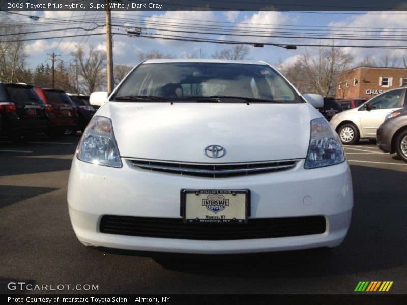Super White / Dark Gray 2009 Toyota Prius Hybrid