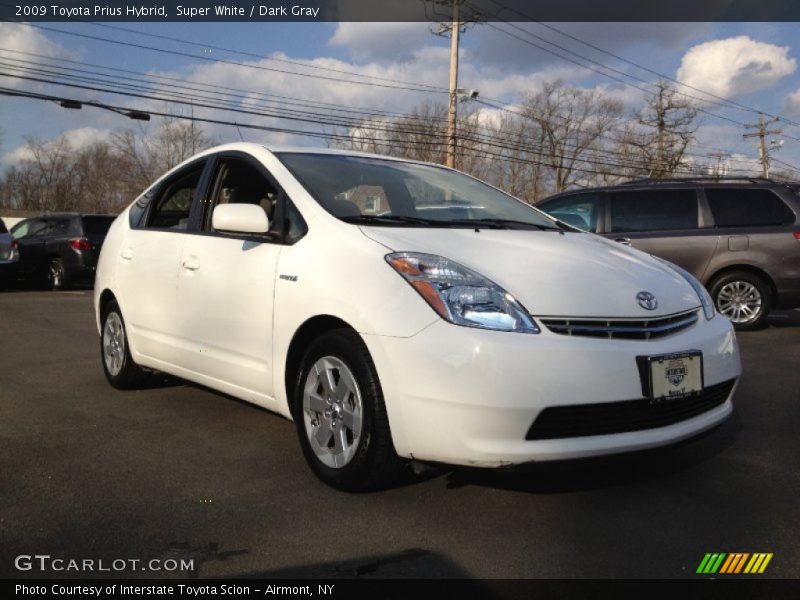 Super White / Dark Gray 2009 Toyota Prius Hybrid