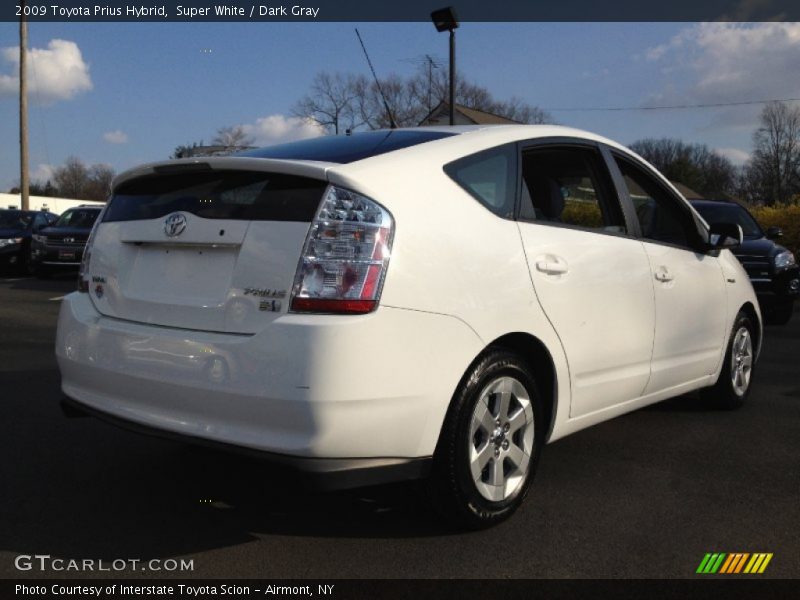 Super White / Dark Gray 2009 Toyota Prius Hybrid