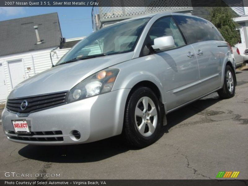 Silver Mist Metallic / Gray 2007 Nissan Quest 3.5 S