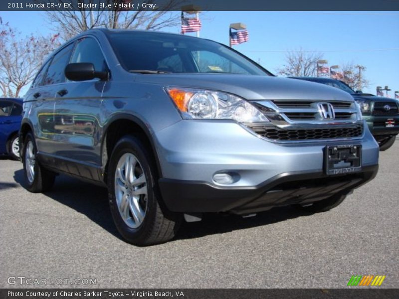 Glacier Blue Metallic / Gray 2011 Honda CR-V EX