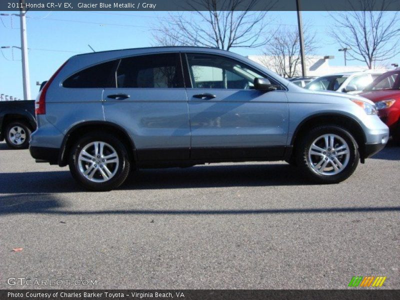 Glacier Blue Metallic / Gray 2011 Honda CR-V EX