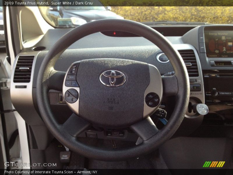 Super White / Dark Gray 2009 Toyota Prius Hybrid