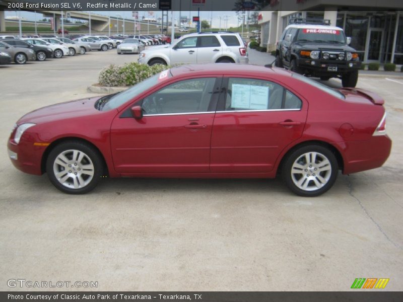 Redfire Metallic / Camel 2008 Ford Fusion SEL V6