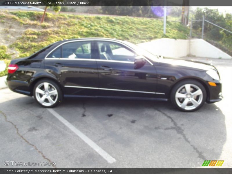 Black / Black 2012 Mercedes-Benz E 350 Sedan