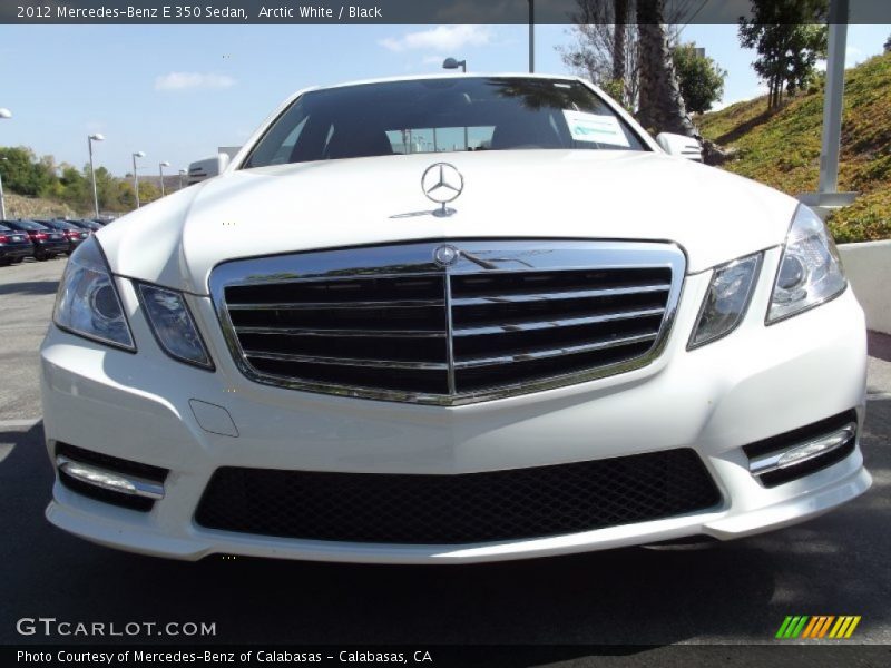 Arctic White / Black 2012 Mercedes-Benz E 350 Sedan