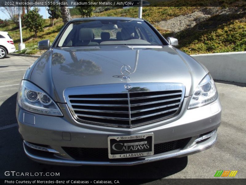 Paladium Silver Metallic / Ash/Grey 2012 Mercedes-Benz S 550 Sedan