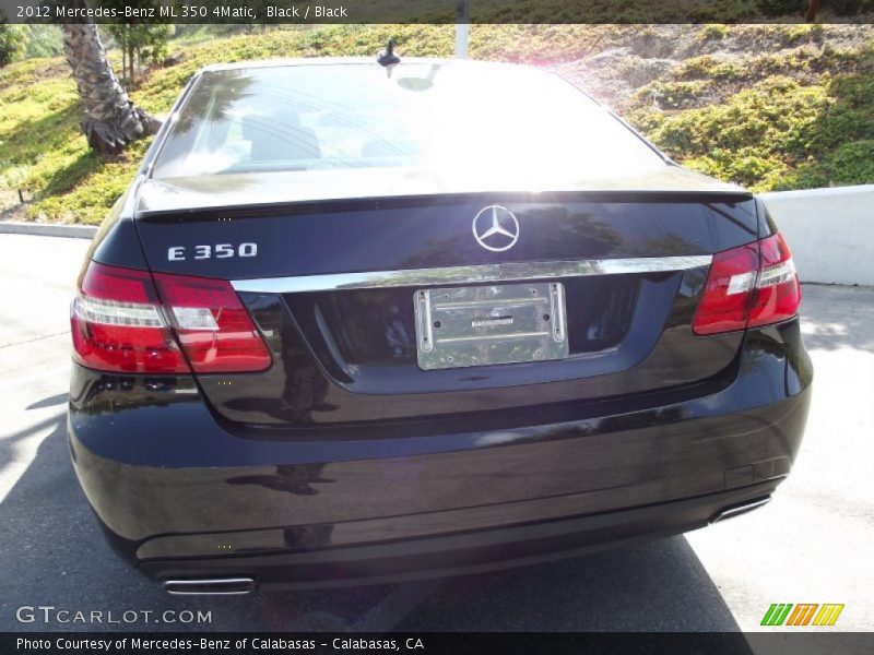Black / Black 2012 Mercedes-Benz ML 350 4Matic