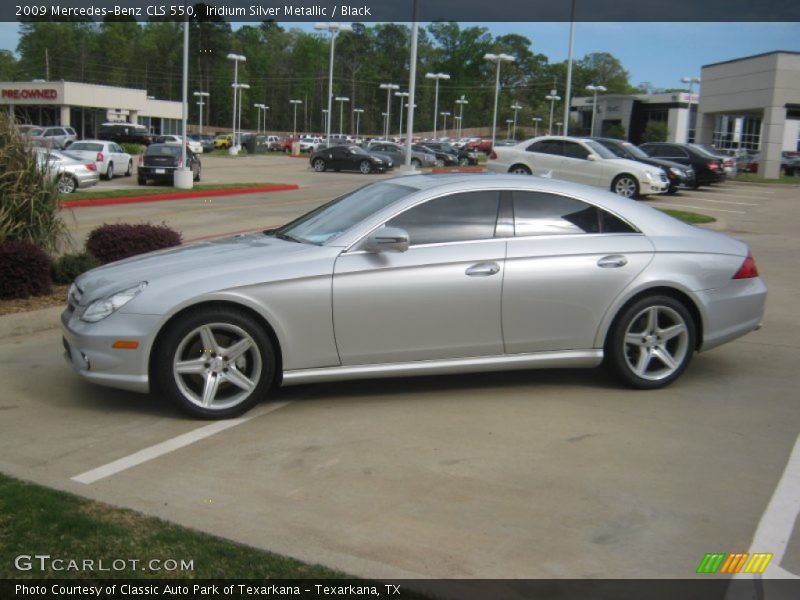 Iridium Silver Metallic / Black 2009 Mercedes-Benz CLS 550