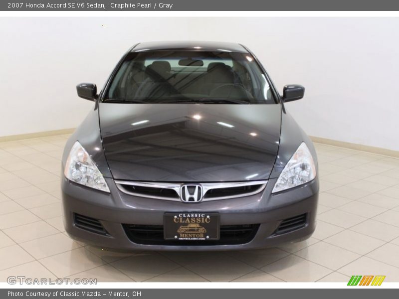 Graphite Pearl / Gray 2007 Honda Accord SE V6 Sedan