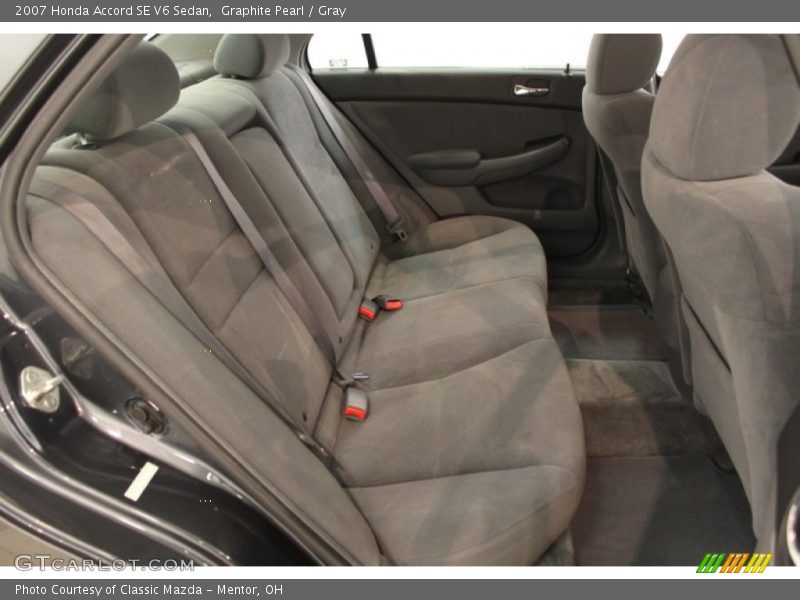 Graphite Pearl / Gray 2007 Honda Accord SE V6 Sedan