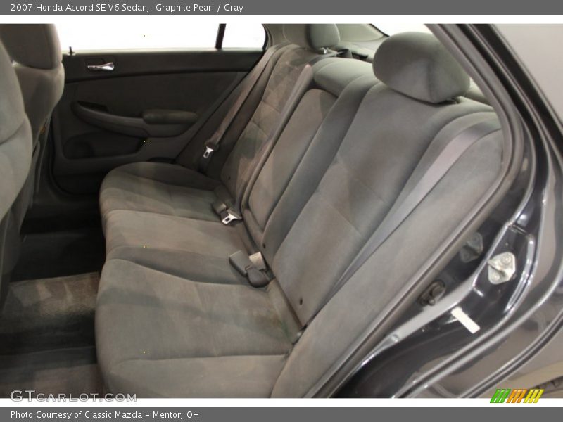 Graphite Pearl / Gray 2007 Honda Accord SE V6 Sedan