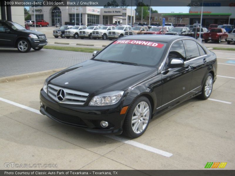 Black / Grey/Black 2009 Mercedes-Benz C 300 Sport
