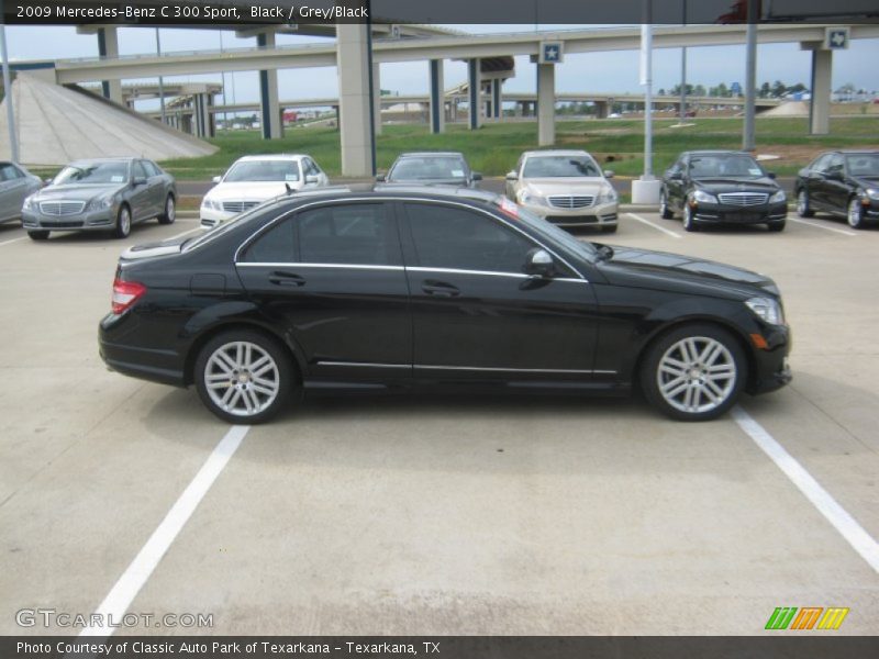 Black / Grey/Black 2009 Mercedes-Benz C 300 Sport