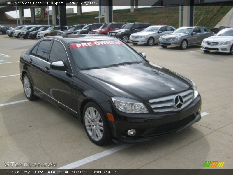 Black / Grey/Black 2009 Mercedes-Benz C 300 Sport