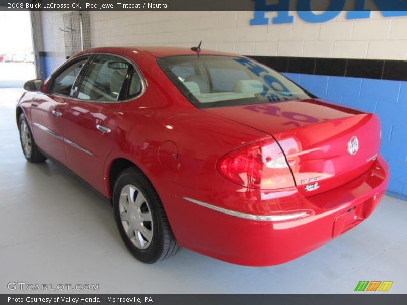 Red Jewel Tintcoat / Neutral 2008 Buick LaCrosse CX