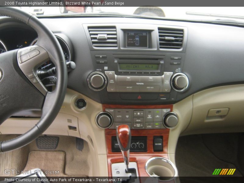 Blizzard White Pearl / Sand Beige 2008 Toyota Highlander Limited