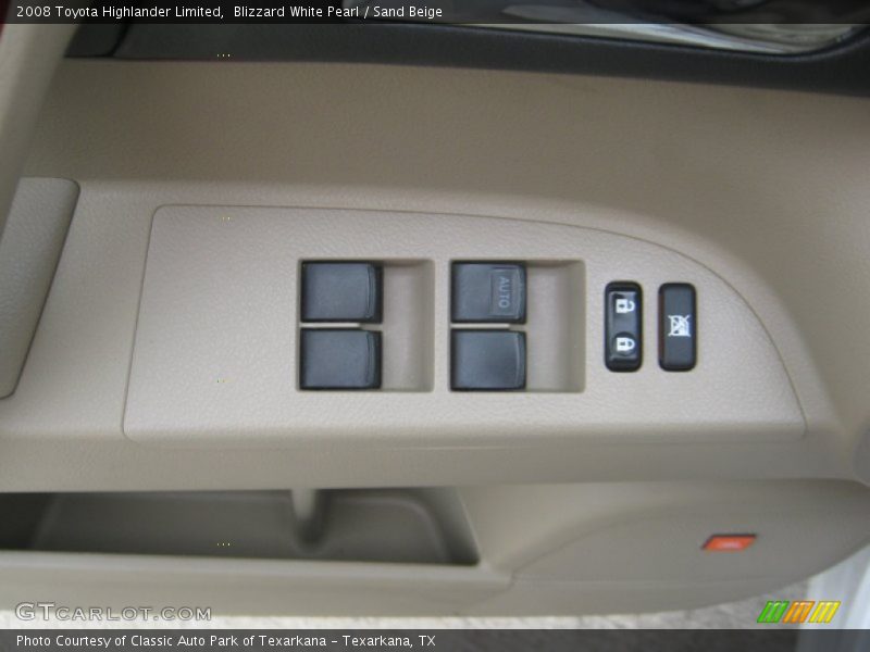 Blizzard White Pearl / Sand Beige 2008 Toyota Highlander Limited