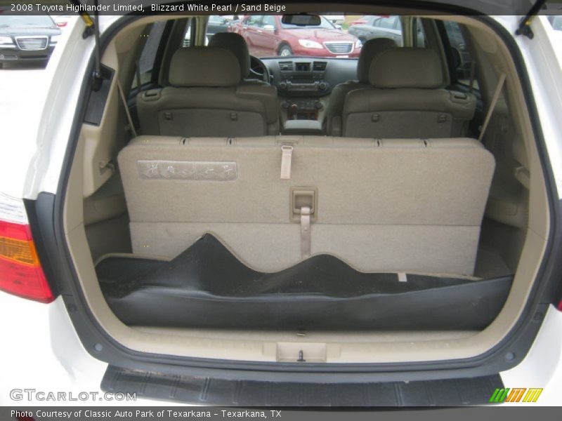 Blizzard White Pearl / Sand Beige 2008 Toyota Highlander Limited