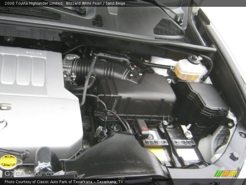 Blizzard White Pearl / Sand Beige 2008 Toyota Highlander Limited