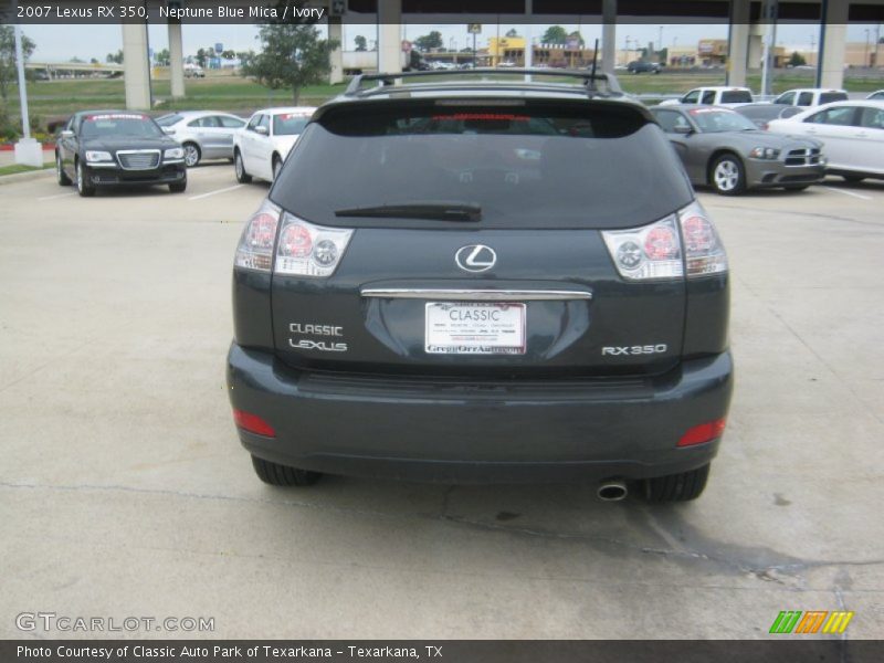 Neptune Blue Mica / Ivory 2007 Lexus RX 350