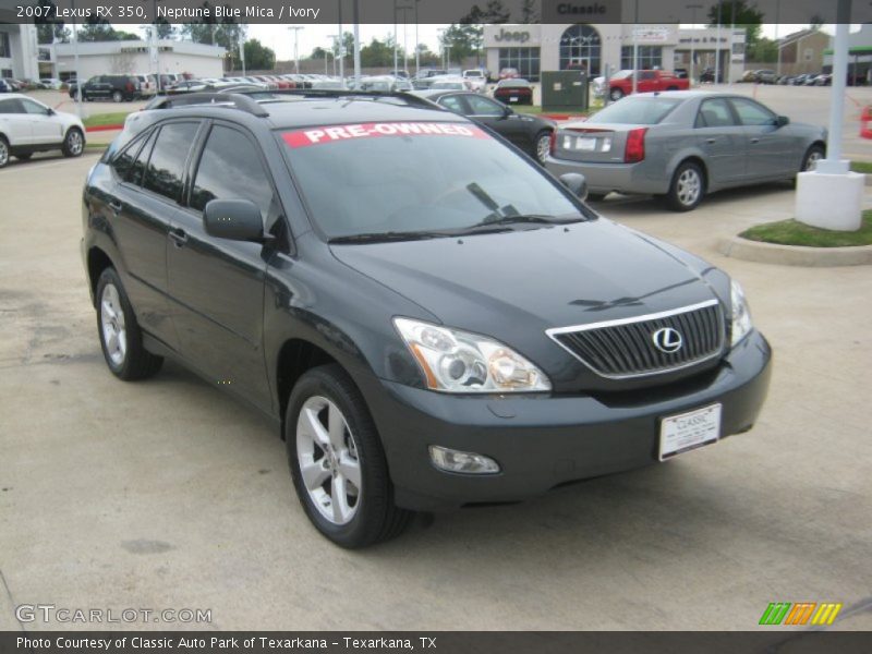 Neptune Blue Mica / Ivory 2007 Lexus RX 350